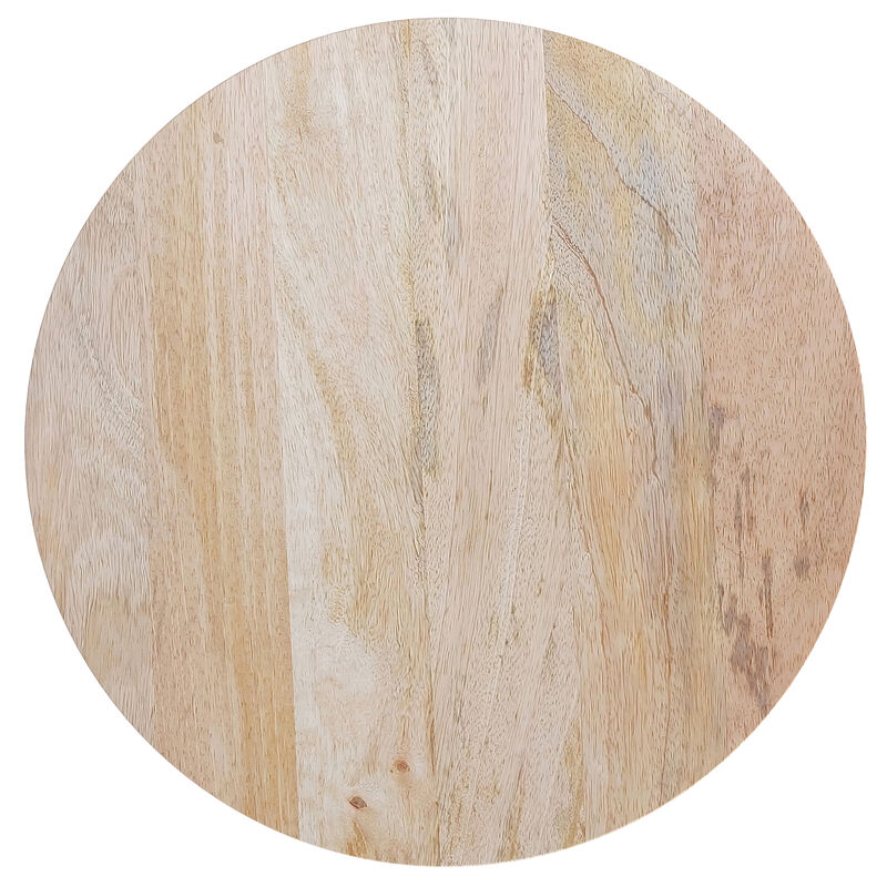 Demy Metal and Wood Accent Table