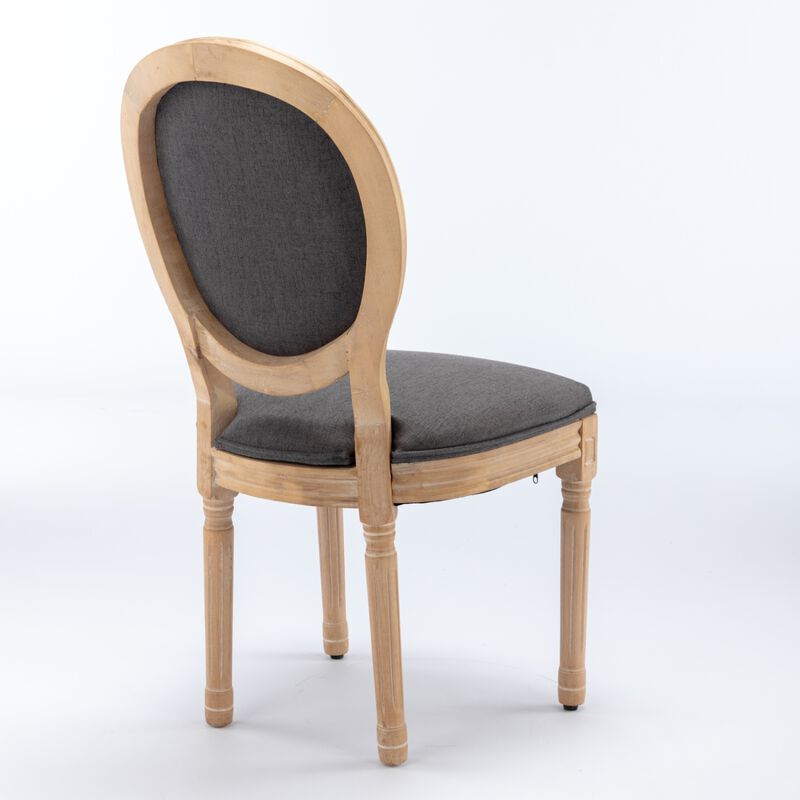Streamdale French Style Dark Gray Dining Chairs (Set of 2) image number 6