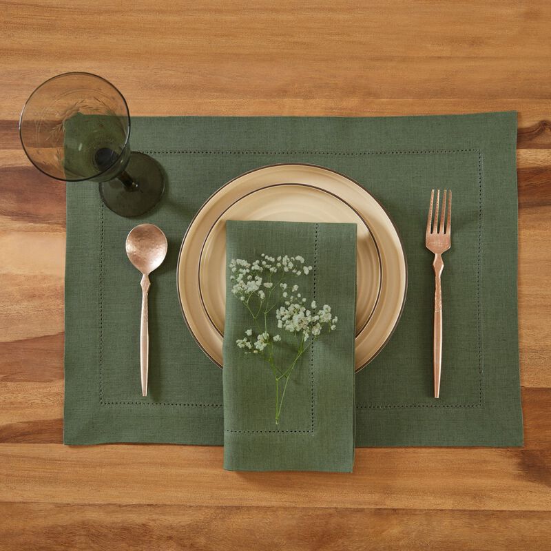 Linen Dinner Napkins - Medium Weight Hemstitch image number 1