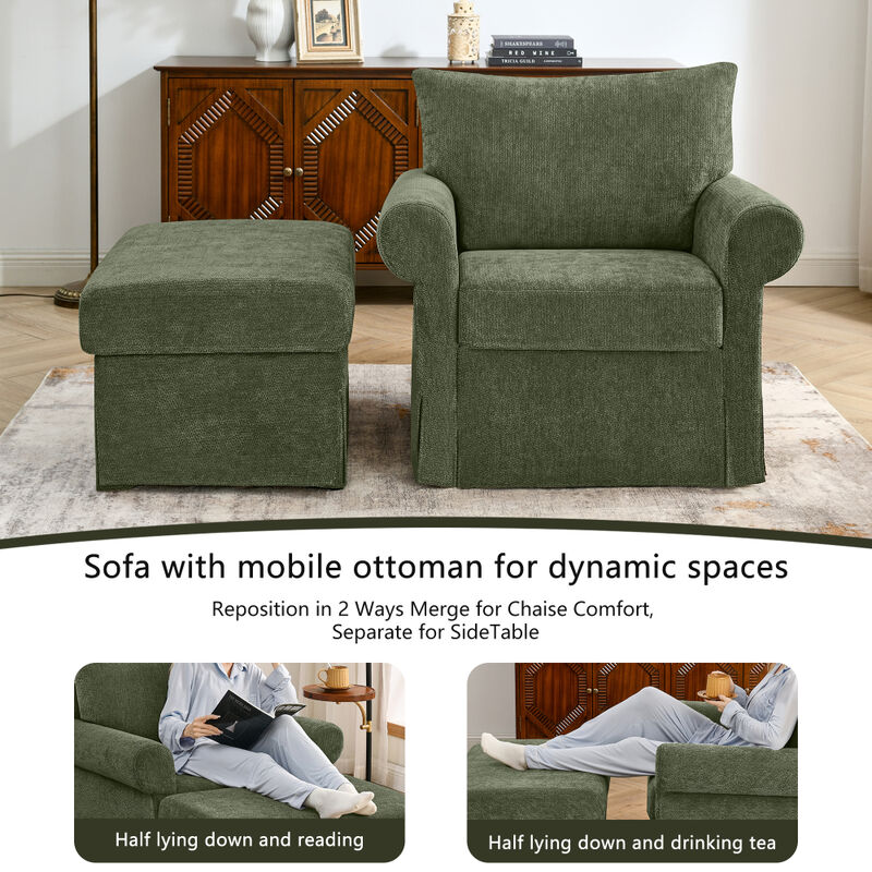 Nogbuf Chenille Accent Chair image number 3