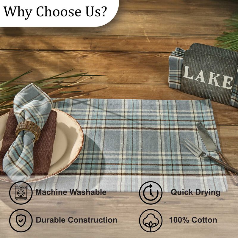 Park Designs Horizon Plaid Placemat Set of 4 image number 4
