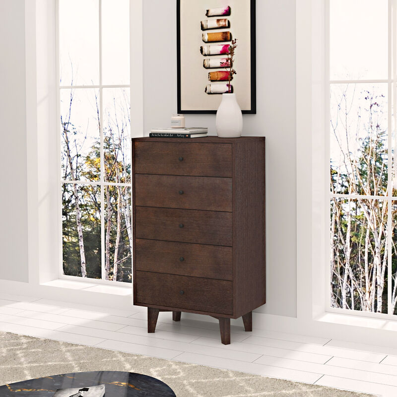 DRESSER CABINET BAR CABINET storage cabinet lockers Real Wood spray paint Retro round handle can be placed in the living room bedroom dining room color auburn