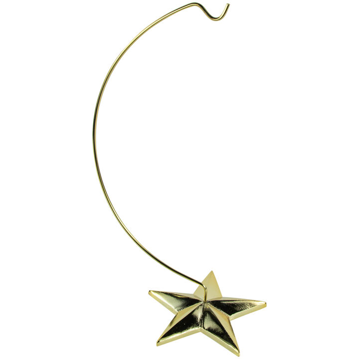 12.50" Gold Star Christmas Ornament Holder