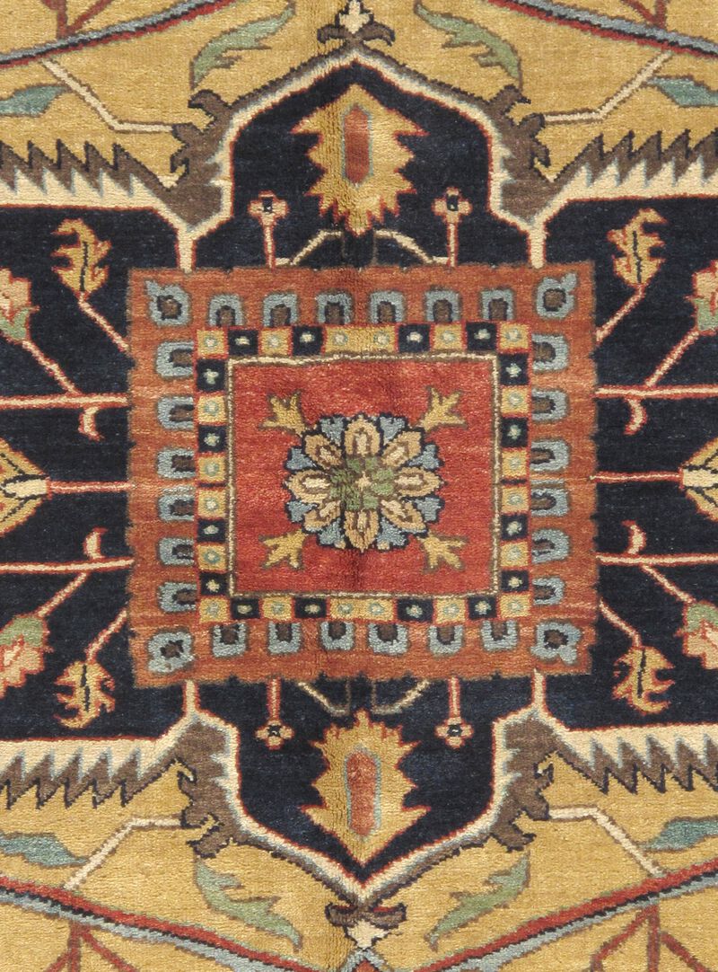 Pasargad Home Serapi Hand-Knotted Rust Wool Area Rug image number 2