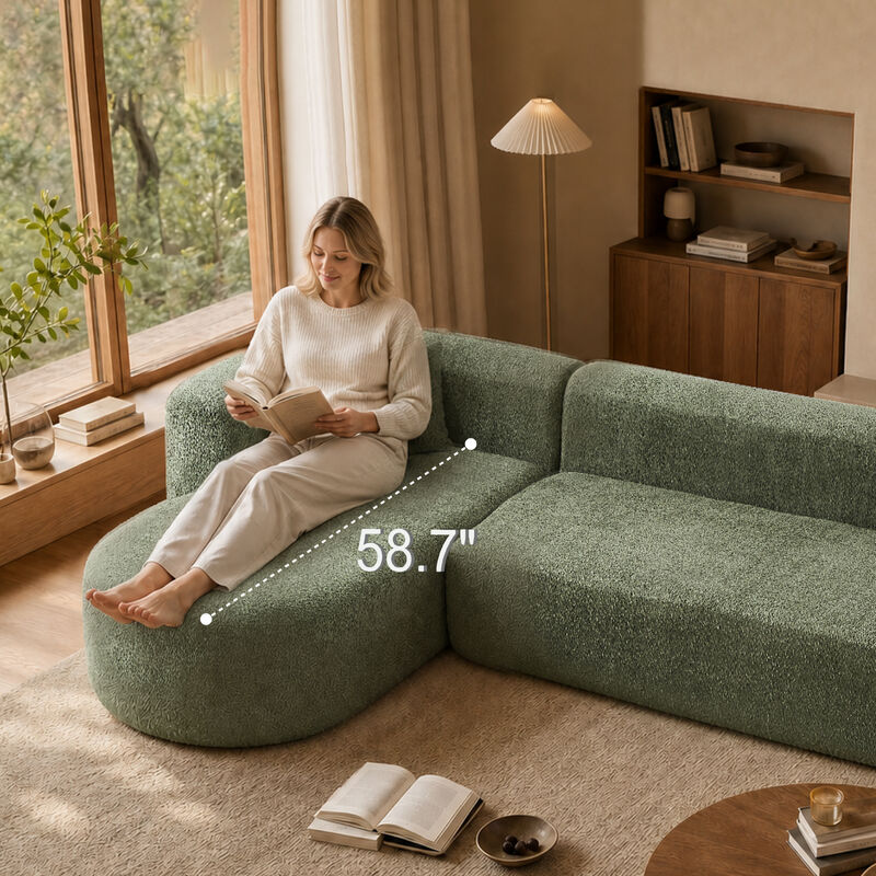 Cetram  L-Shaped Modular Sectional Sofa image number 4