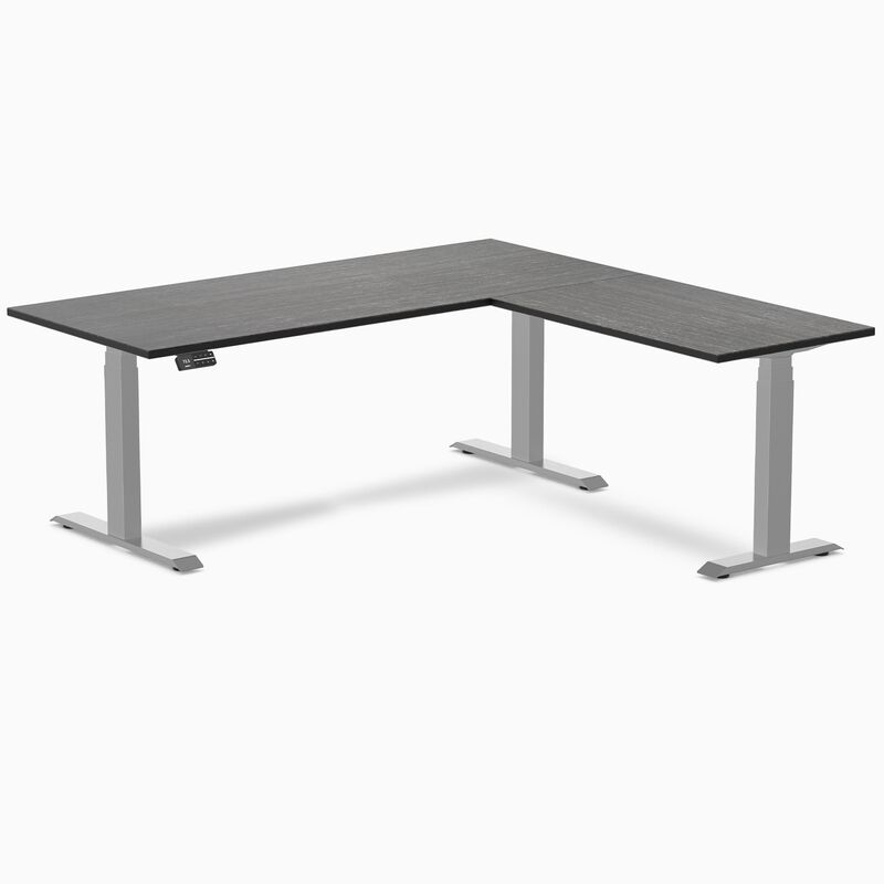 Desky Bamboo L-Shape Sit Stand Desk image number 0