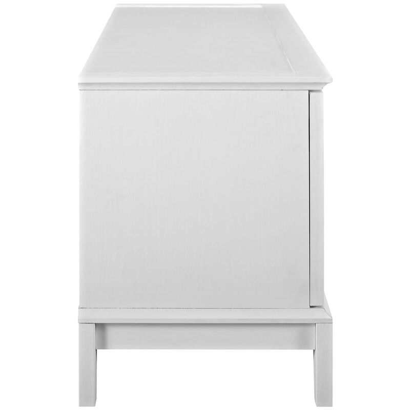 Modway Isle Coastal Contemporary 47 Inch TV Stand in White image number 1