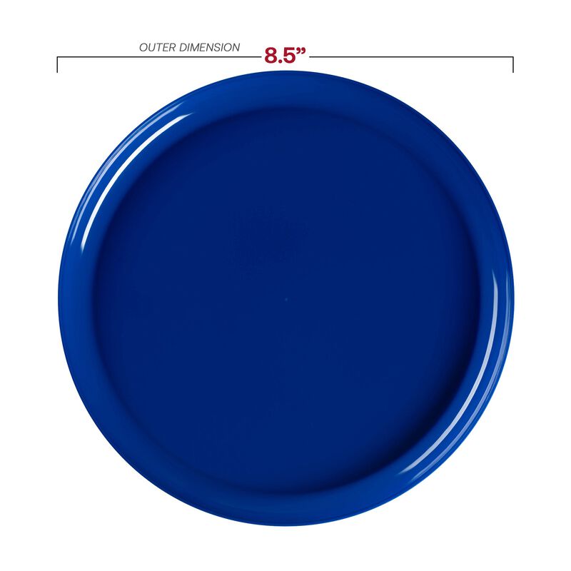Light Blue Flat Round Plastic Dinnerware Value Set (40 Sets) image number 3