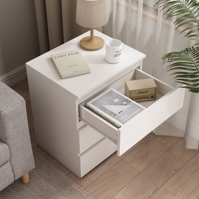 GOODSILO Set of 2 3-Drawer Multi-Functional Storage Units, Versatile Small Dressers, Nightstands, Side Tables, Chests of Drawers for Bedroom, Closet, Home Office, Entryway, Hallway image number 7