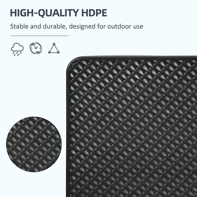 Black Umbrella Stabilizer: 4-Piece Patio Base Weights, 175lbs Total