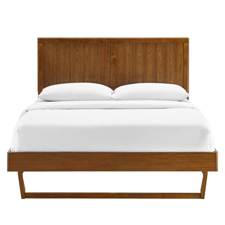Modway - Alana King Wood Platform Bed With Angular Frame