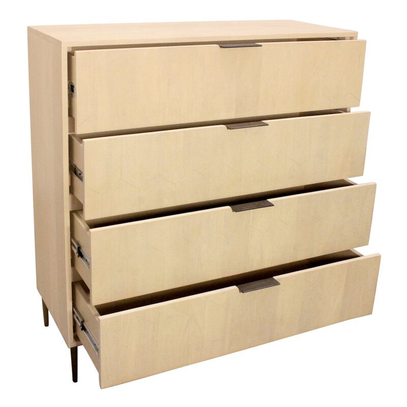 Ren 4-Drawer Chest in Aged Natural