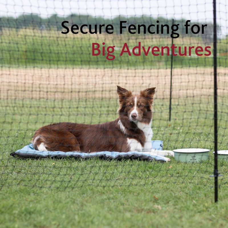 TRIXIE Portable Pet Fence, Mesh Dog Playpen, Outdoor Camping Fence, Easy to Transport image number 3
