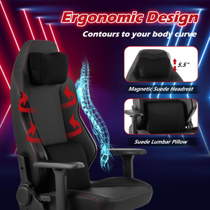 Hivvago Ergonomic High Back Computer Chair with Magnetic Headrest and Lumbar Pillow