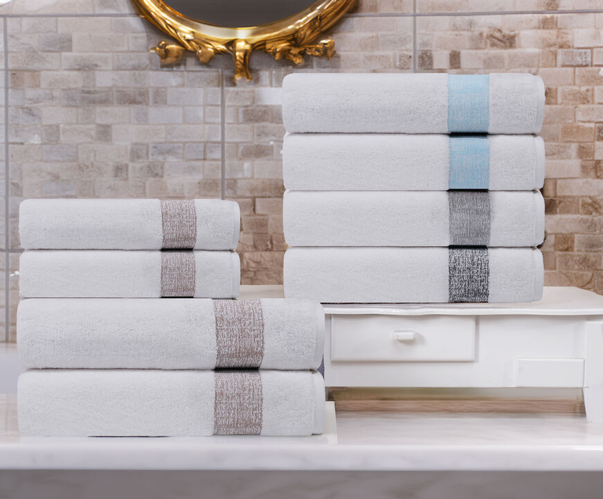 Pera 4 pcs Turkish Bath Towels Set