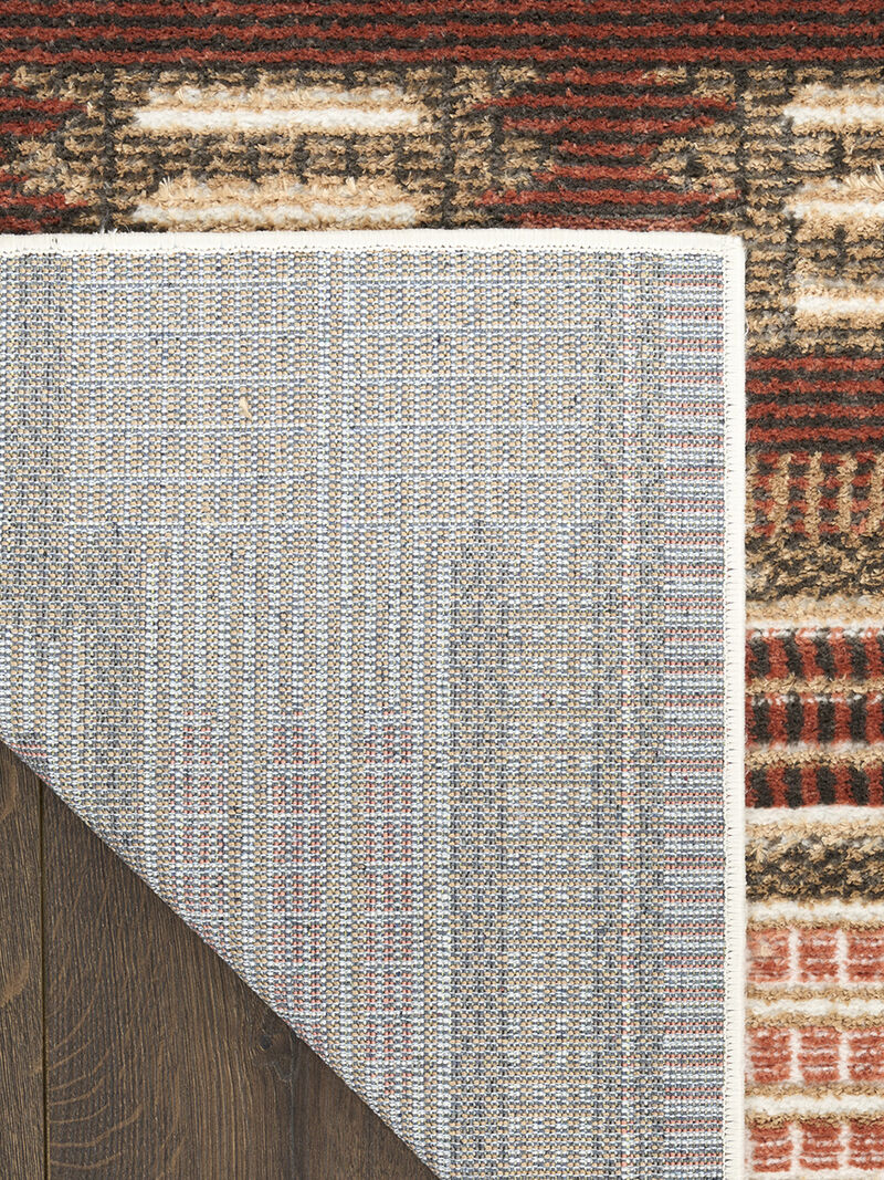 Nordic NRC16 Rust 2' x 6' Rug image number 1