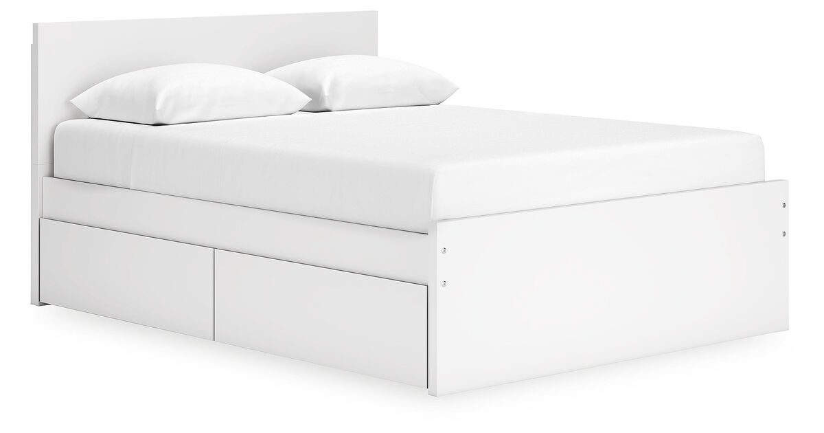 Onita Queen Panel Platform Bed with 2 Side Storage