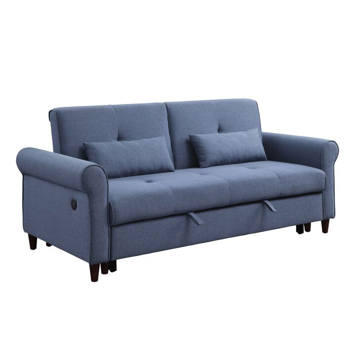 Nichelle Sleeper Sofa, Blue Fabric