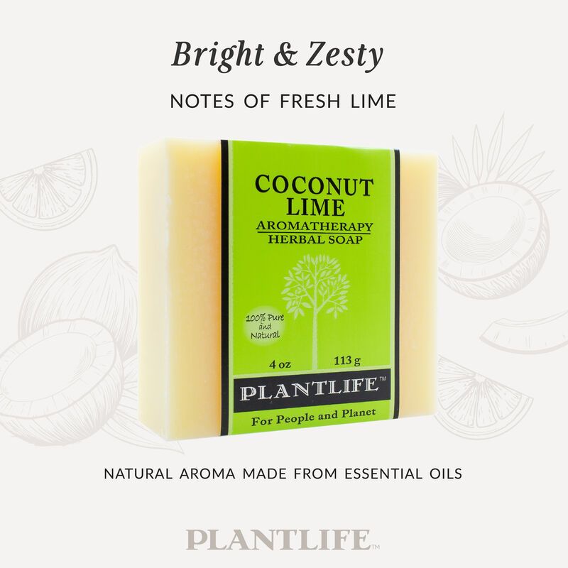 Plantlife Bar Soap - Coconut Lime image number 3