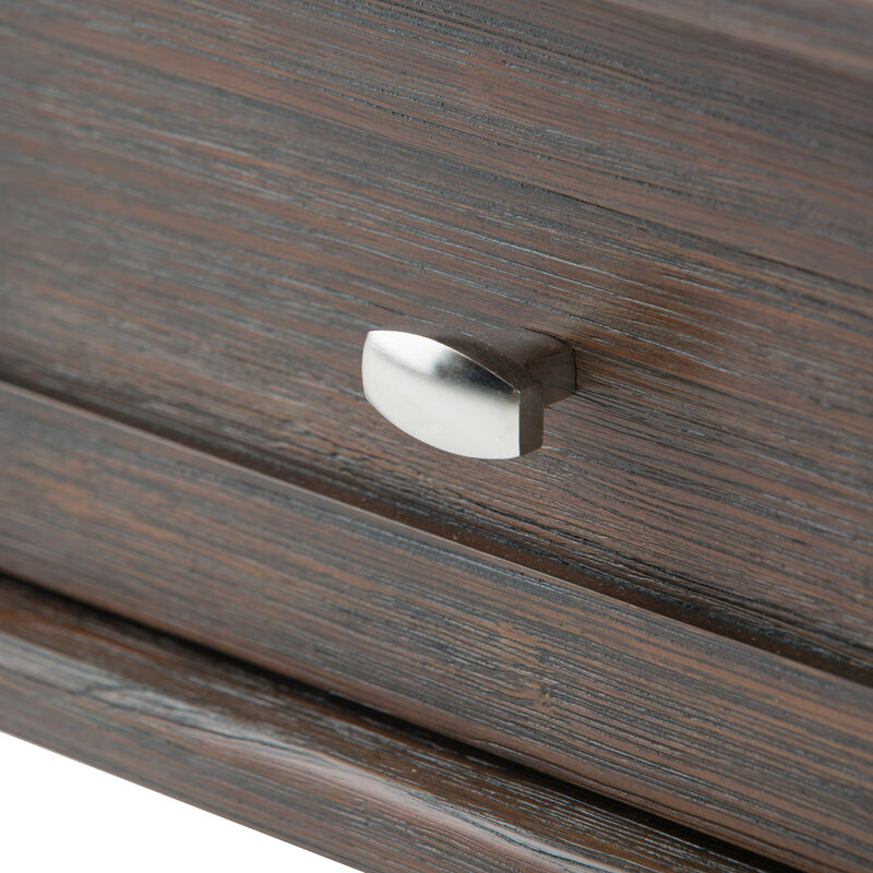 Warm Shaker SOLID WOOD 20 inch Wide Rectangle Transitional End Side Table in Farmhouse Brown