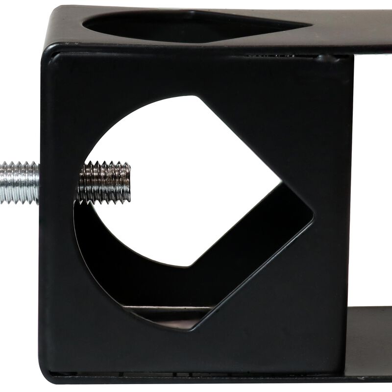 Sunnydaze Outdoor Torch Deck Clamp Holder - Black - Set of 2