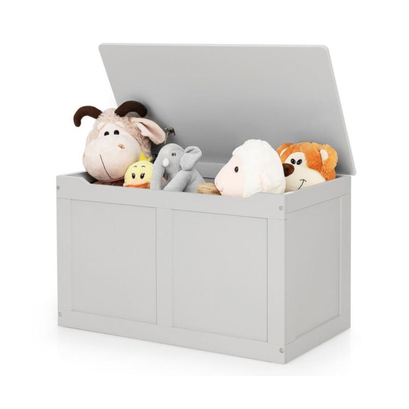 Hivvago Safety Hinge Wooden Chest Organizer Toy Storage Box