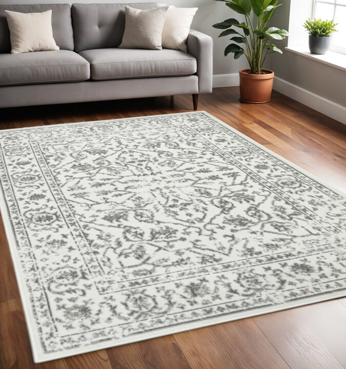 HomeRoots Floral Area Rug