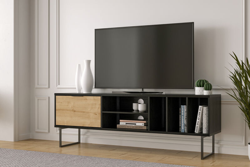 Yale Tv Stand Wooden BlackSapphire