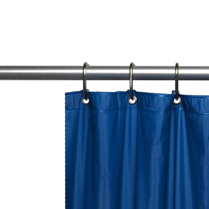 Carnation Home Fashions 3 Gauge Vinyl Shower Curtain Liner with Weighted Magnets and Metal Grommets - Bone 72x72"