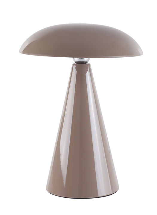 Beacon Lighting Kinoko XS Cordless 2-in-1 Rechargeable LED Table & Wall Lamp, CCT Dimmable, Gloss