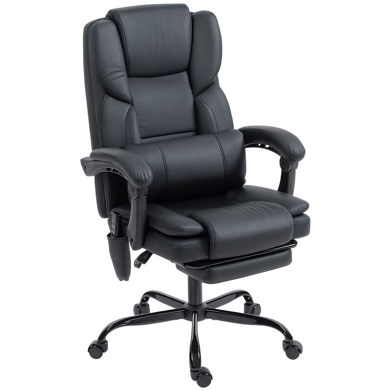 Hivvago Reclining Office Chair with Footrest and Massage Function image number 0