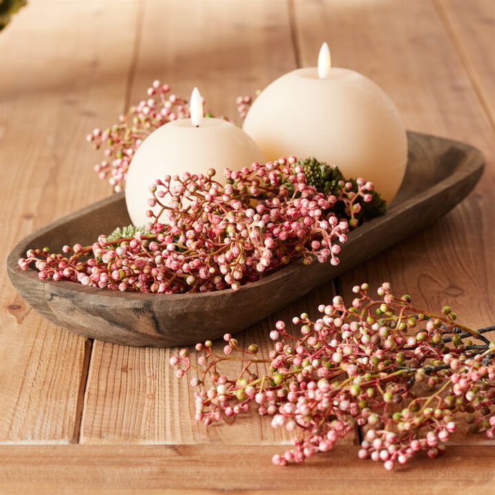 Set of 6 Mini Berry Spray Bundles for Wreaths, Bouquets, or Tabletop Decor