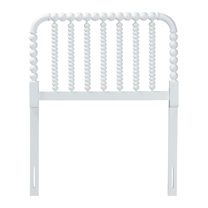 Baxton Studio Finley Turned Bobbin Headboard - Crafted Wood Panel with Decorative Spindle Design for Cottage Farmhouse Bedroom
