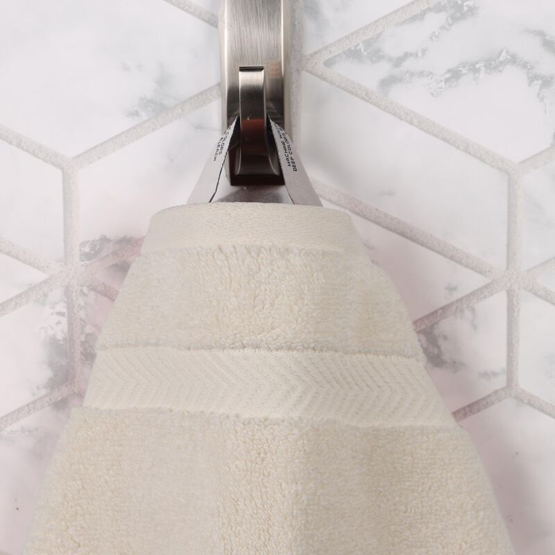6 Piece Hand Towel Set in Zero Twist Cotton for Bathroom and Guest Use image number 4