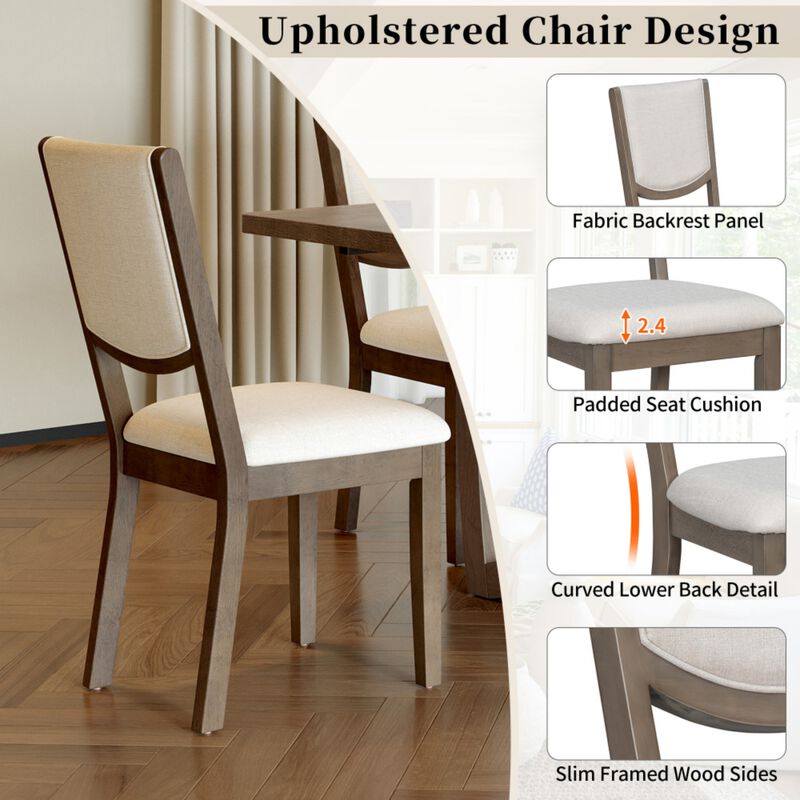 Toktes 7‑Piece Extendable Transitional Dining Set image number 5