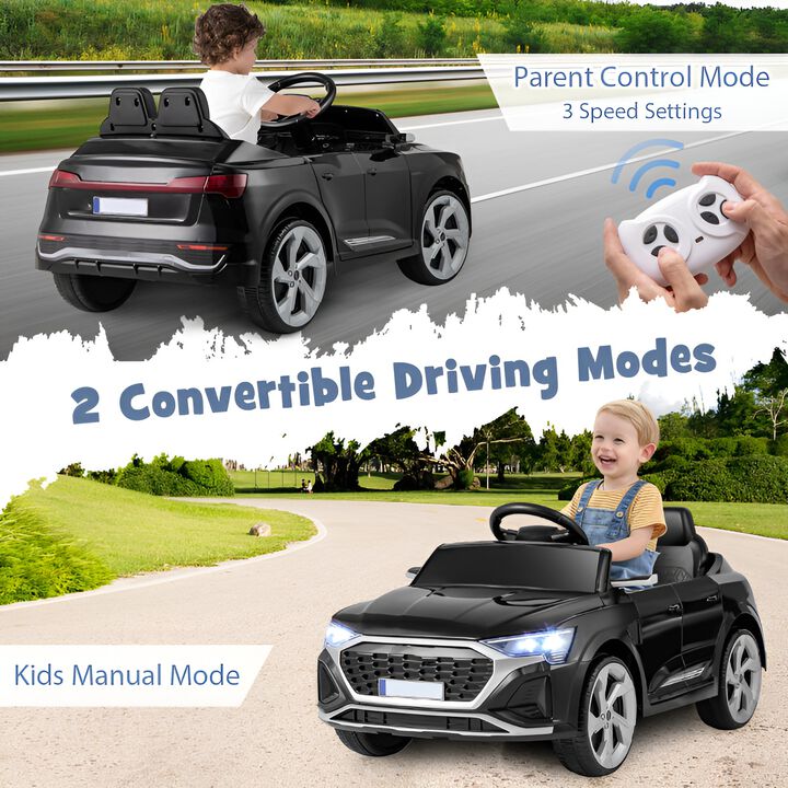 Electric Kids Ride On Car with 12V Battery Remote Control and 3 Speeds