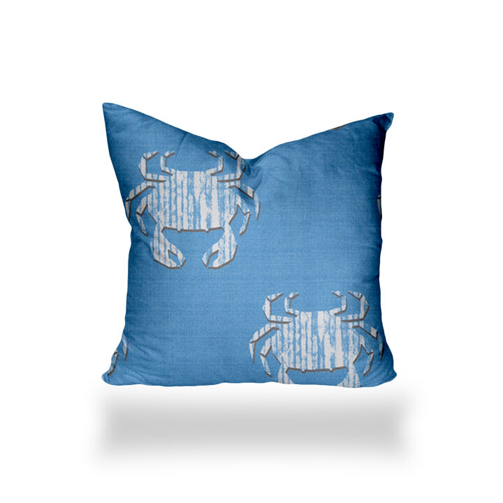 Crab pattern sewing closed pillow,16x16
