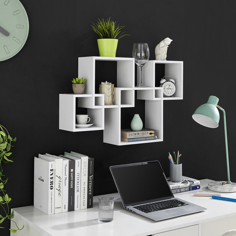 Blocchetto Intersecting Cubes Wall Shelf Unit - Horizontal or Vertical