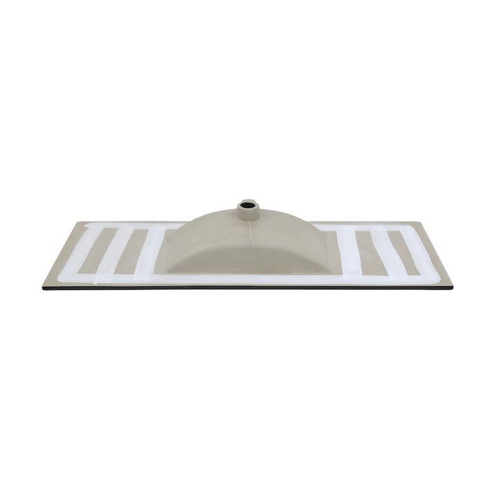 48" 3-Hole Widespread Vanity Sink Top in Glossy White