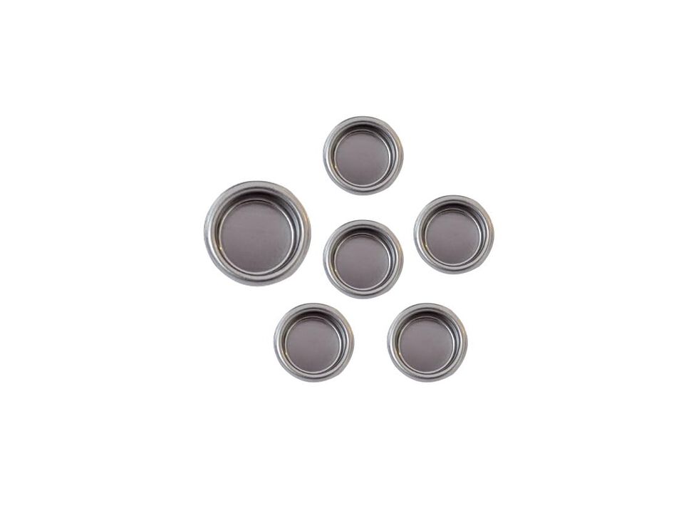 QCAA Solid Brass Finger Pull, 3/4"", Nickel, 6 Pack, Made in Taiwan