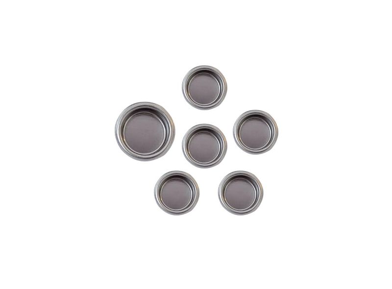 QCAA Solid Brass Finger Pull, 3/4"", Nickel, 6 Pack, Made in Taiwan