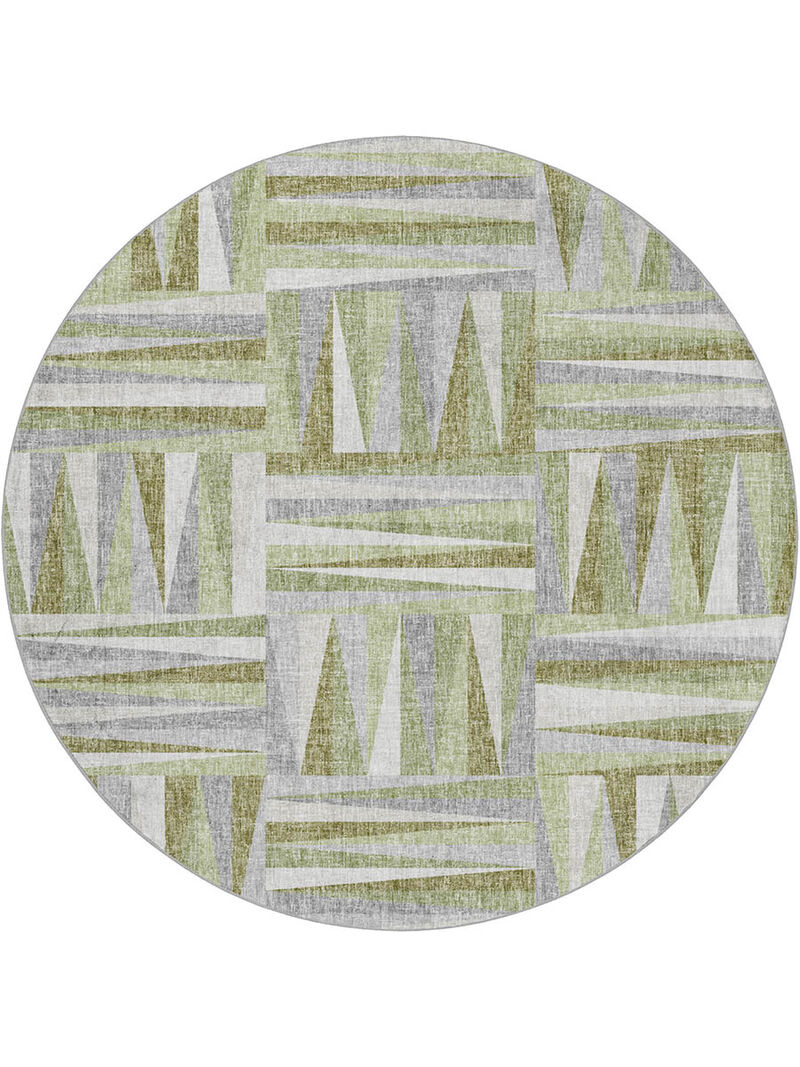 Lorenzo LN2 Green 8' Round Rug