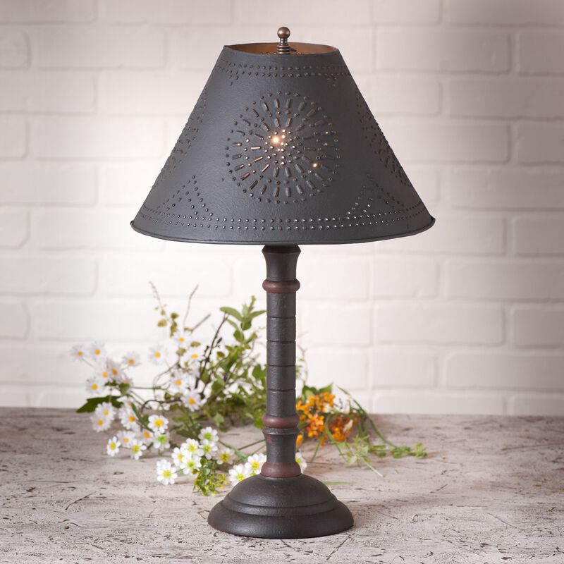 Gatlin Lamp In Hartford Black With Red With Shade image number 1