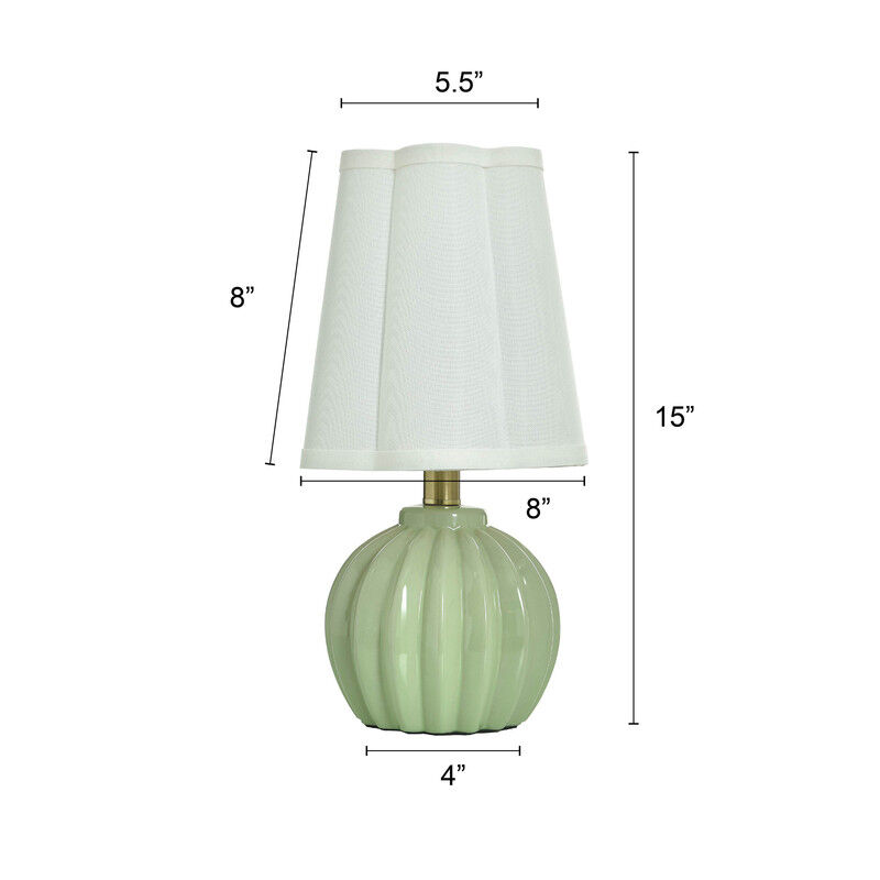 Sage Mint Blossom Table Lamp