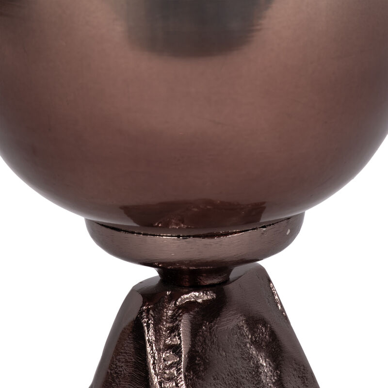Glass, 15" 2-tone Chalice Vase, Metallic Kd image number 3