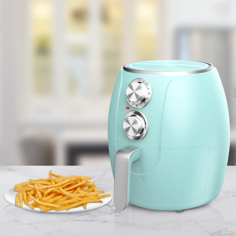 Brentwood 3.2 Quart Electric Air Fryer with Timer and Temp Control- Turquoise