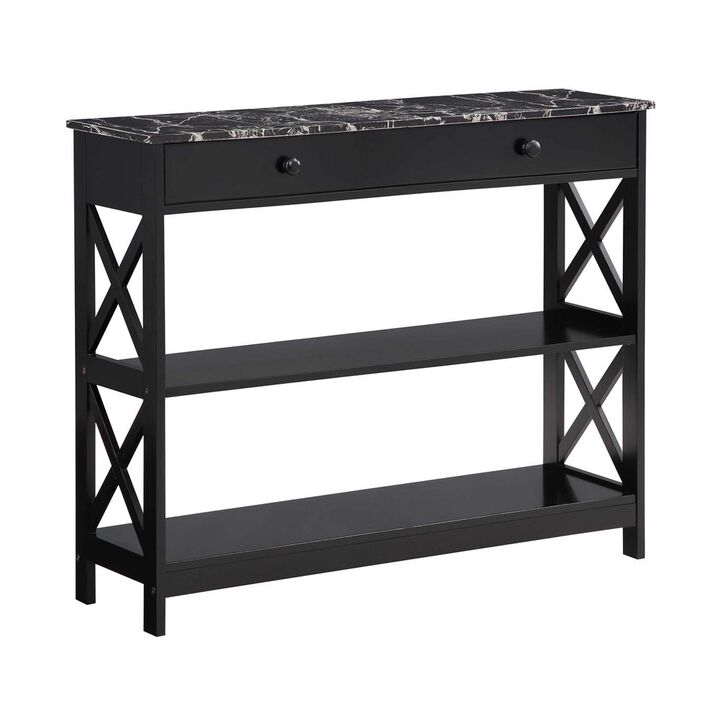 Convience Concept, Inc. Oxford 1 Drawer Console Table with Shelves