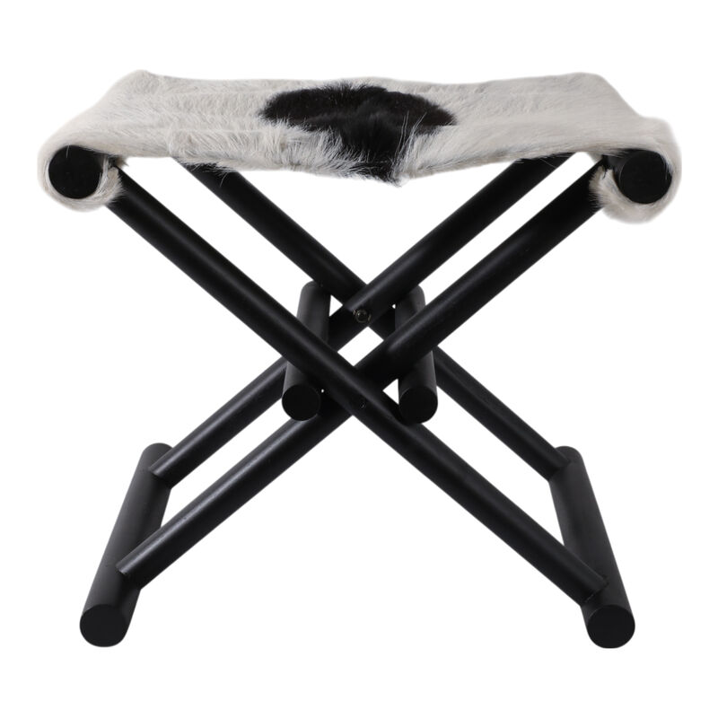 Hair On Hide Cow Print Stool image number 3