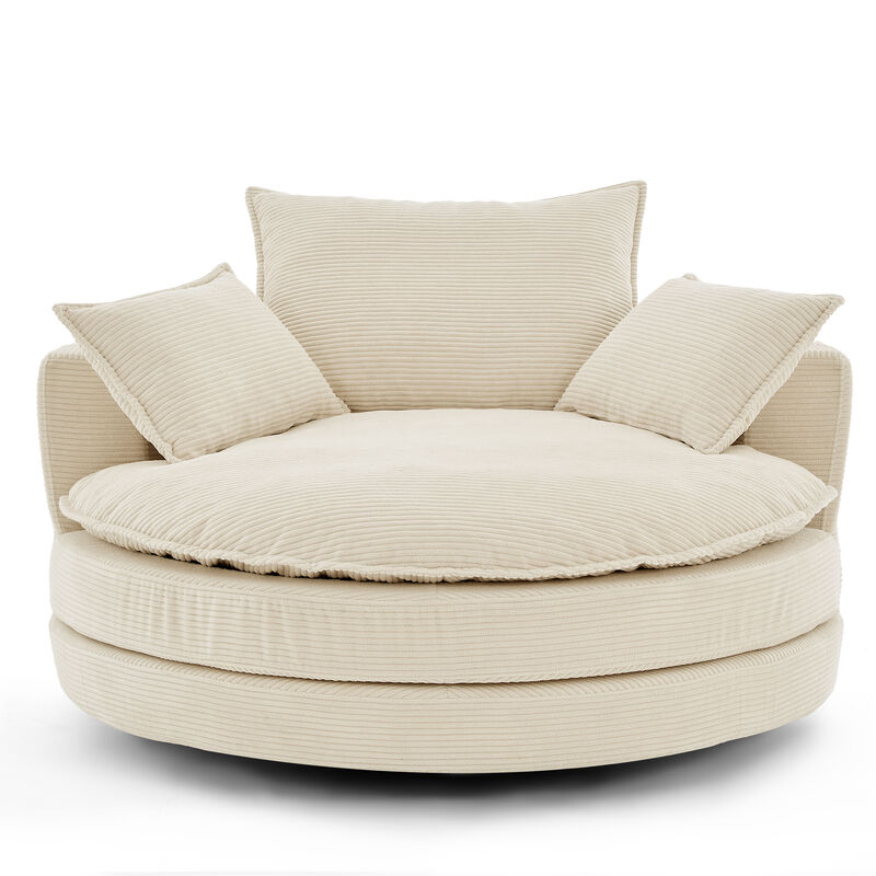 Vikber Accent Swivel Barrel Chair image number 0