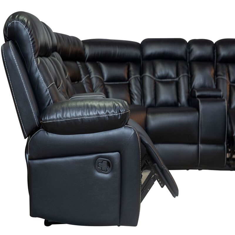 Sectional Sofa with Manual Reclining